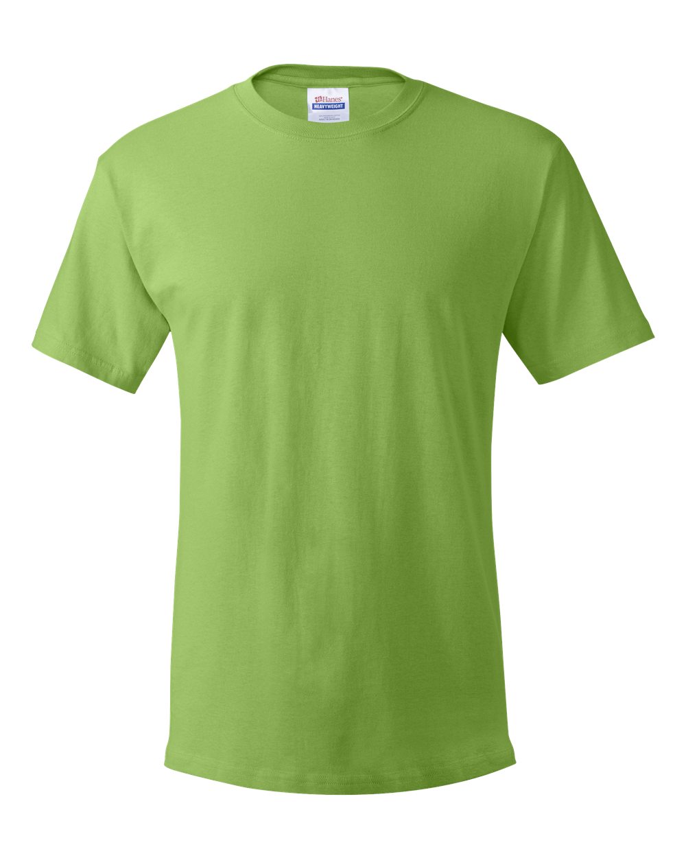 Hanes 5280 Lime front