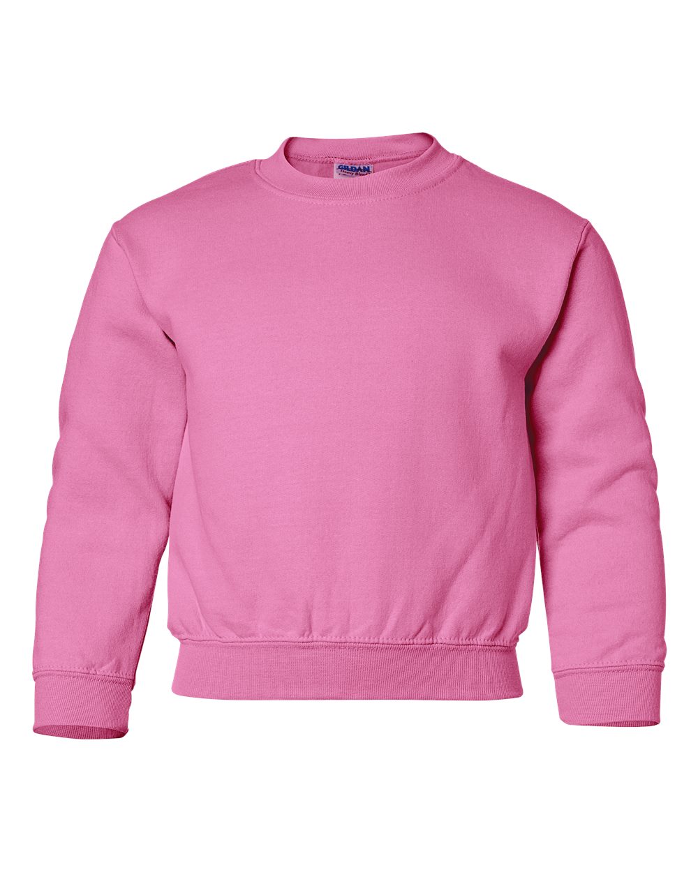 Gildan 18000B Safety Pink front