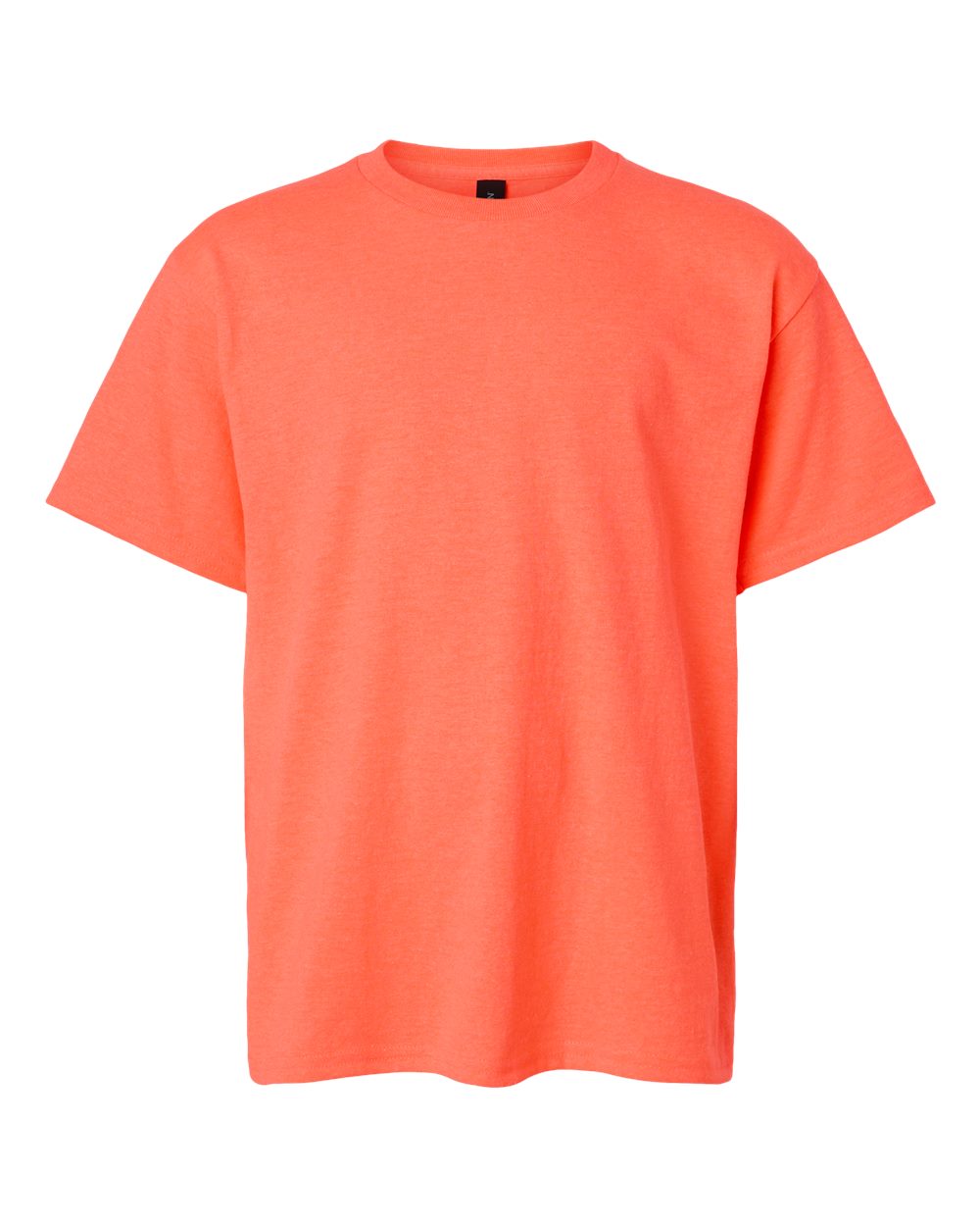 Gildan 5000B Heather Neon Coral front