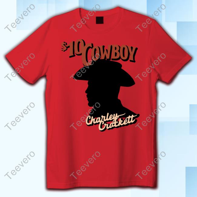 $10 Cowboy Charley Crockett Silhouette T Shirt